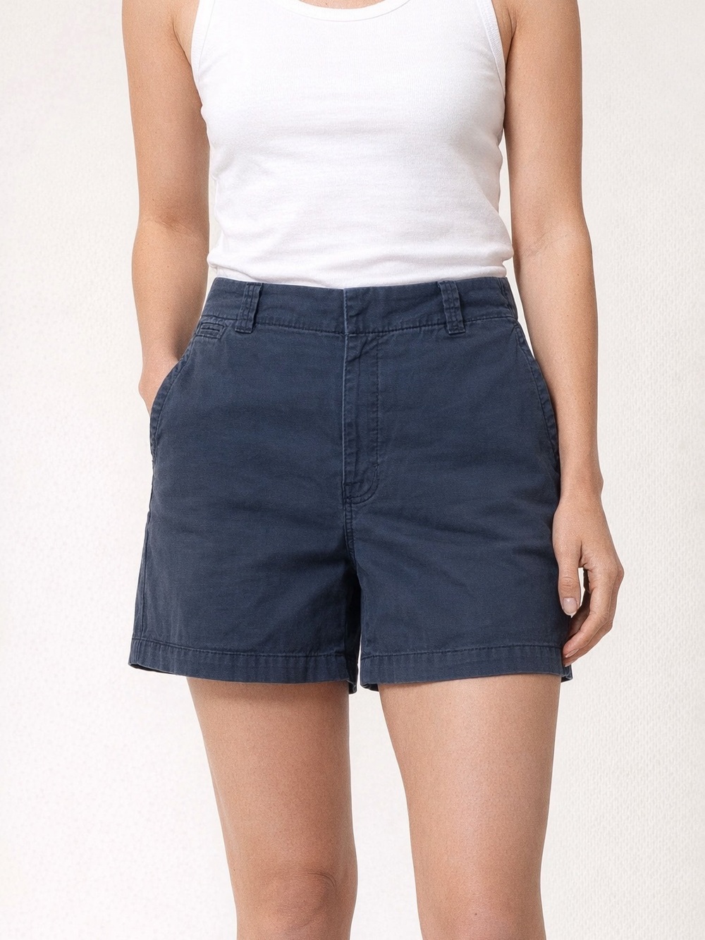Vineyard Vines 5 inch Every Day Navy Blue Chino Style 2H0518 Mid Rise Shorts 10